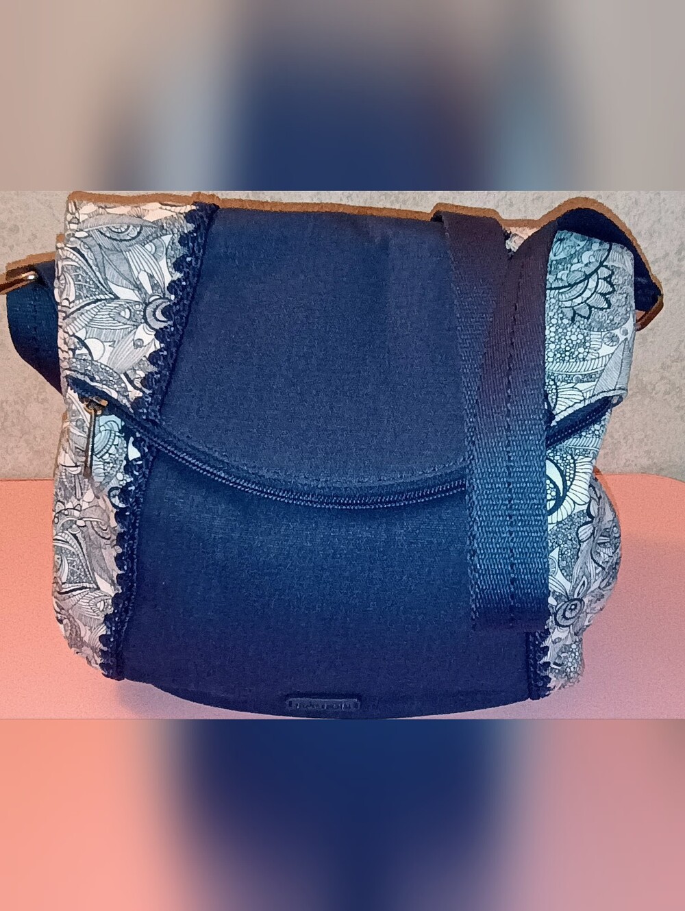 Sakroots Navy Blue Crossbody Bag